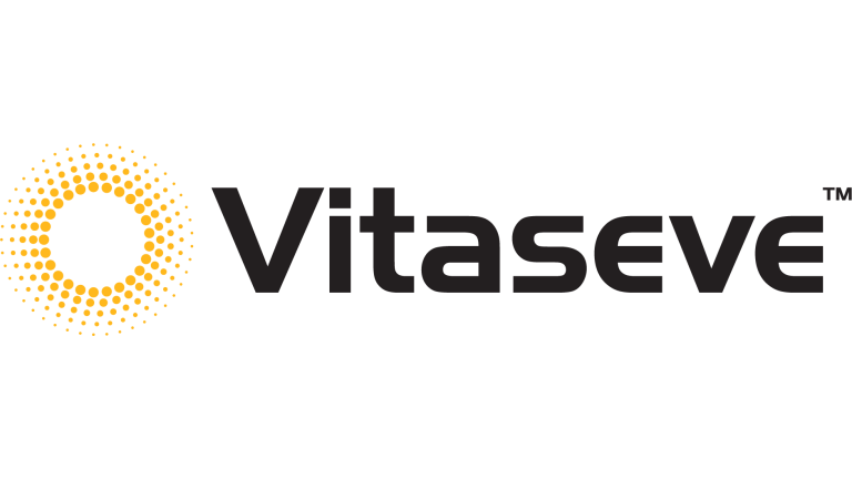 Vitaseve logosu; sarı noktalı halka ve siyah yazı